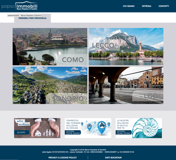 Gli annunci immobiliari di Banca Popolare di Sondrio