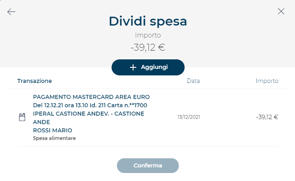 Dividi spesa