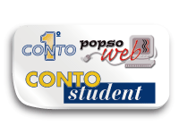1 Conto POPSOWeb" e "Conto Student POPSOWeb